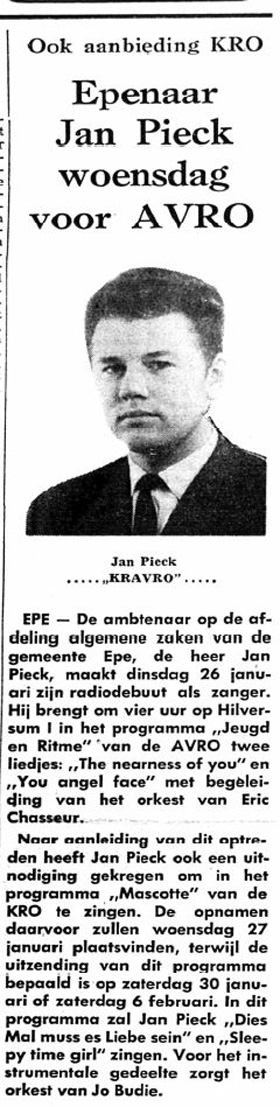 Epenaar Jan Pieck   VN 22 01 1965