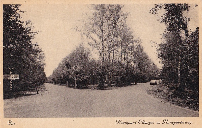 Foto 2. Epe Kruispunt Elburger en Nunspeeterweg 1942