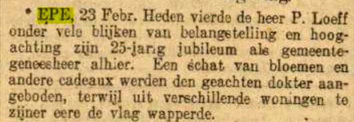 loeff 25 jaar pozcrt 24 2 1916
